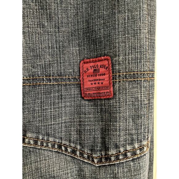 Vintage Polo Assn Baggy Jeans Mens 31x30 Denim Y2K 90s Skater Hip Hop - Picture 8 of 14